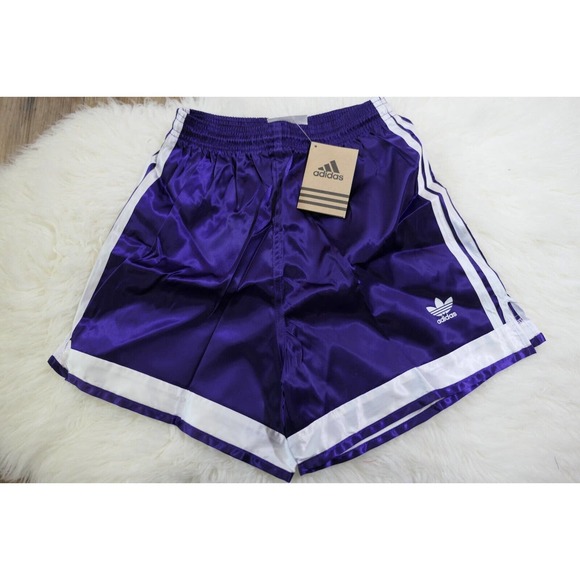 adidas Other - NWT 90s Y2K Vintage Adidas Spezial II Nylon Satin Soccer Shorts Purple Sz Small